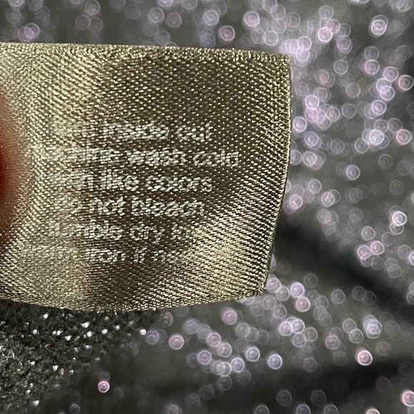 Lane Bryant Midi Sweater Dress Purple Metallic Shimmer Tie V-Neck 18/20 - Picture 15 of 16